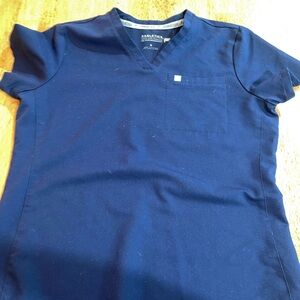 Fabletics Navy Blue V-Neck Top